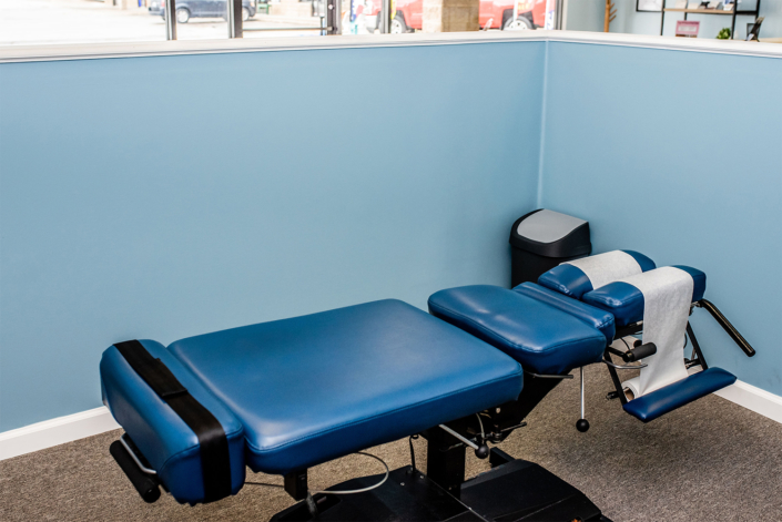 Chiropractor Table Blue